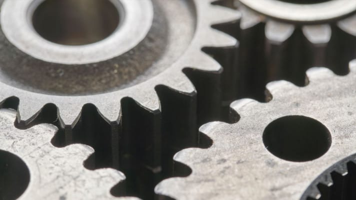 Close up image of gears